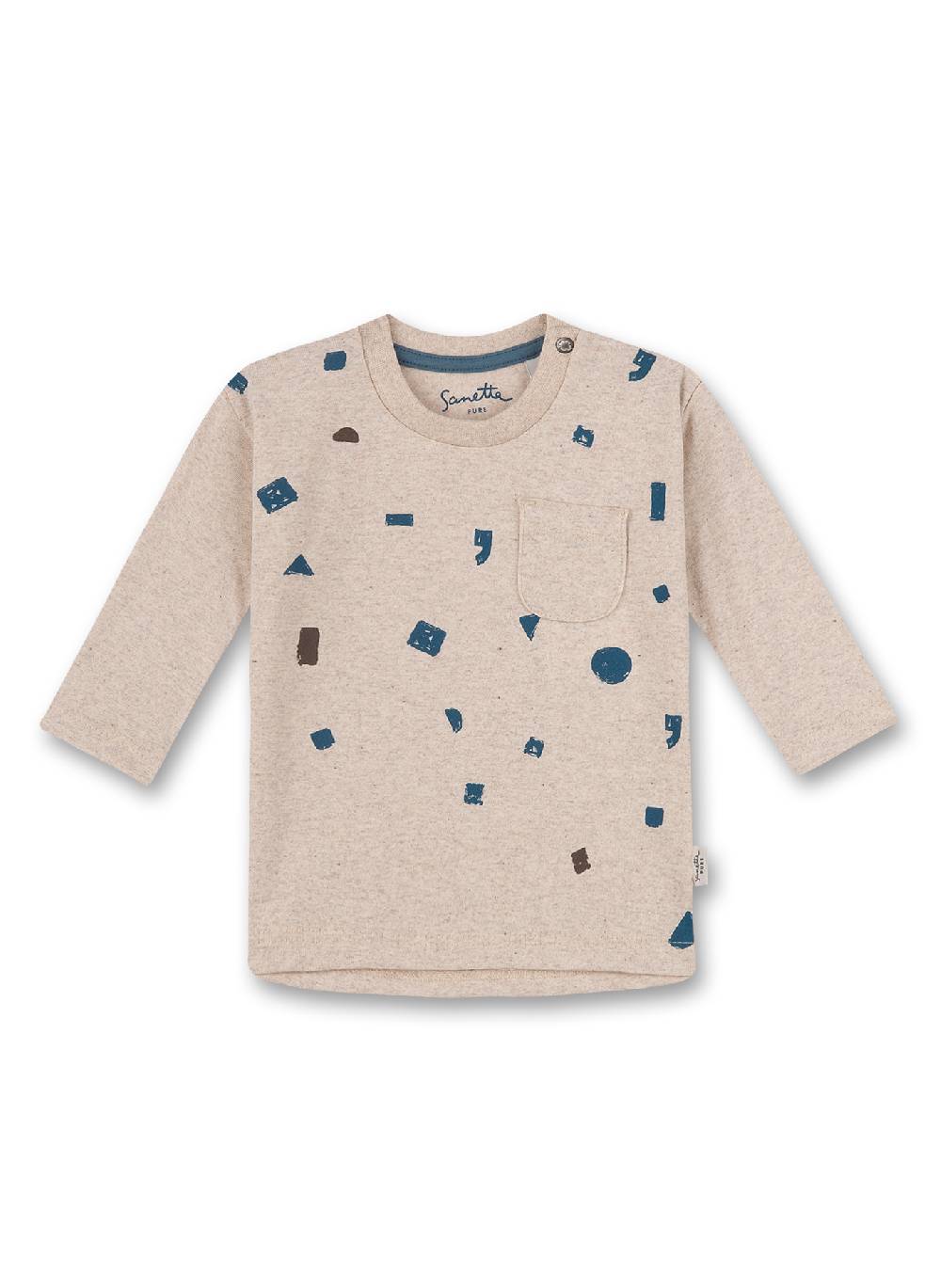 Sanetta Jungen-Shirt langarm Beige