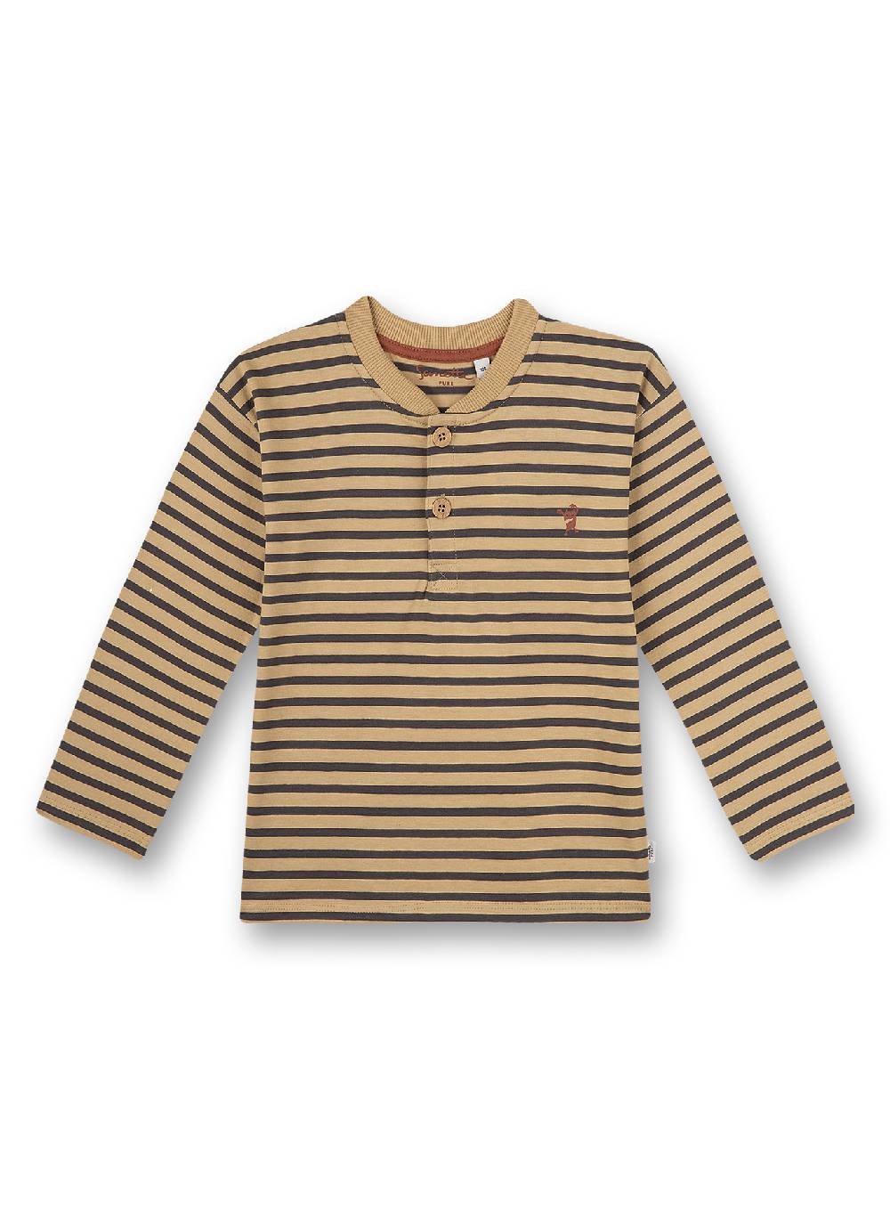 Sanetta Jungen-Shirt langarm Beige Ringel