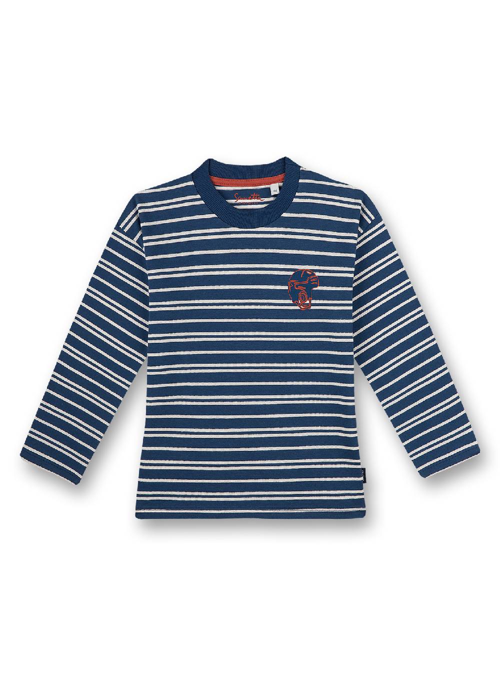 Sanetta Jungen-Shirt langarm Blau Ice Hockey