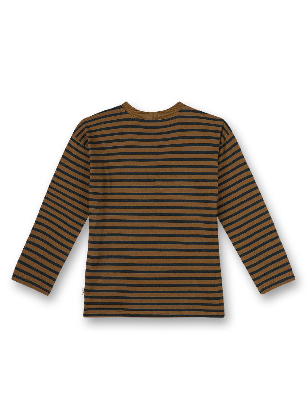 Sanetta Jungen-Shirt Langarm Braun Ringel