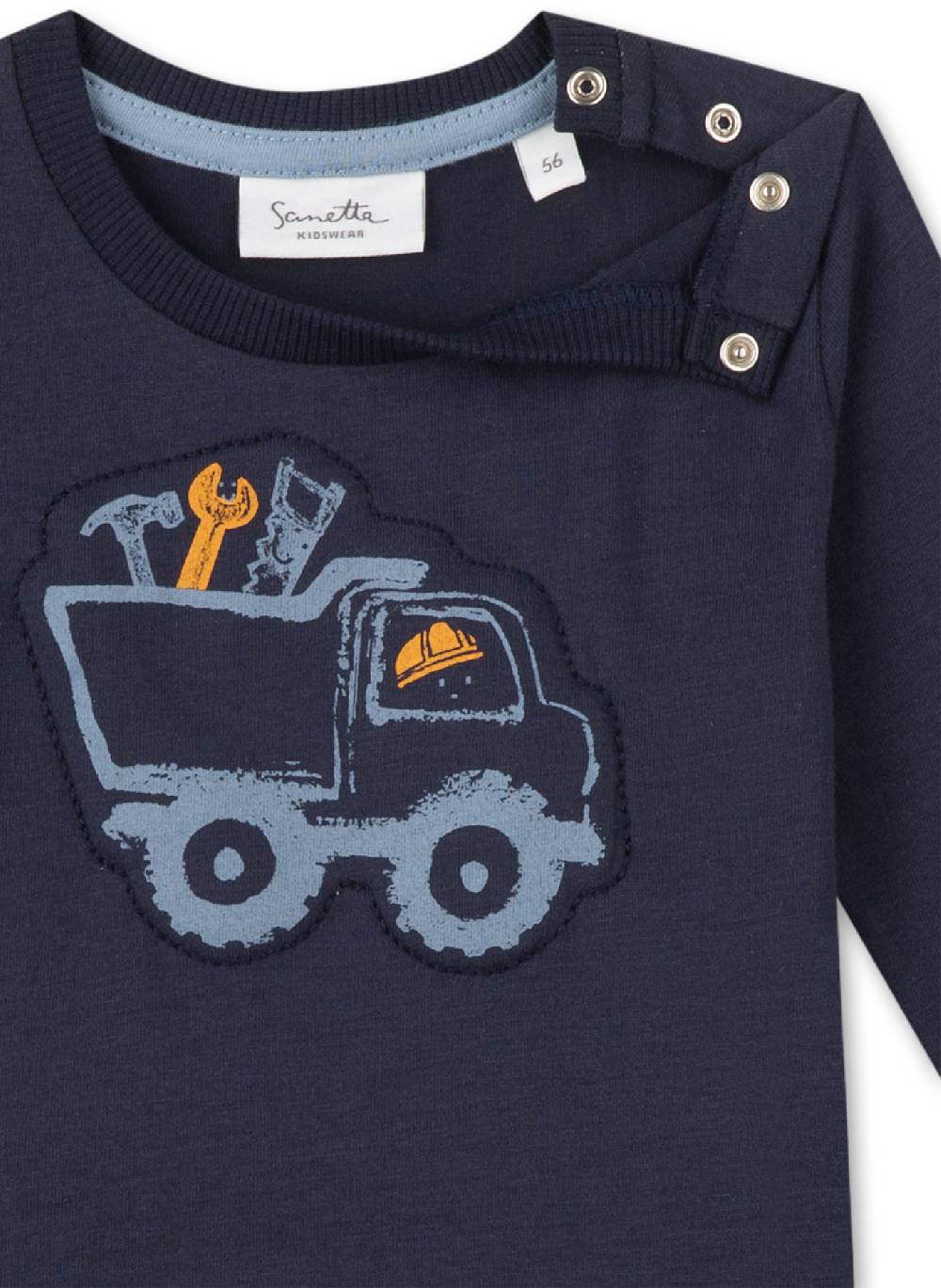 Sanetta Jungen-Shirt Langarm Dunkelblau
