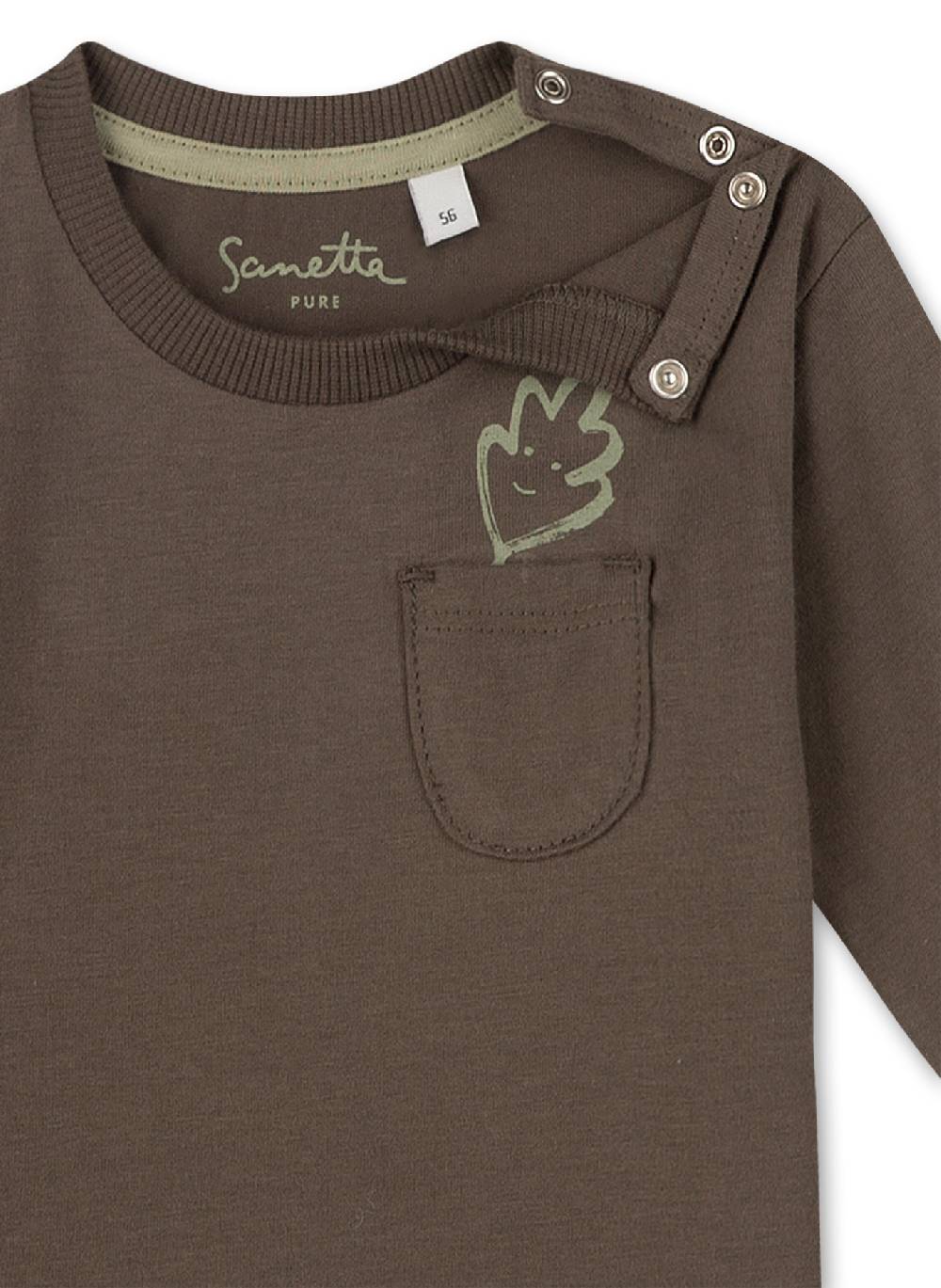 Sanetta Jungen-Shirt Langarm Dunkelgrün