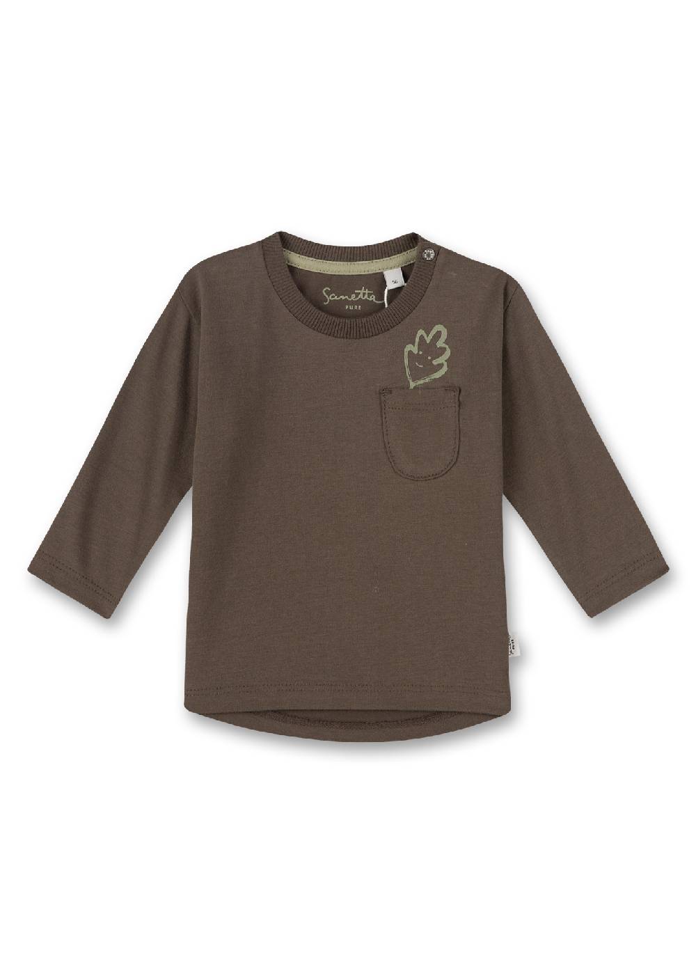 Sanetta Jungen-Shirt langarm Dunkelgrün