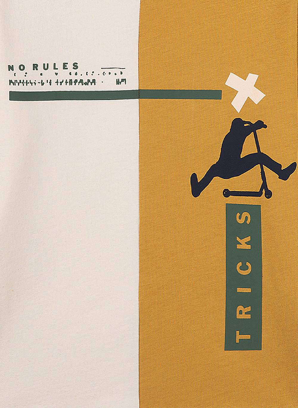 Sanetta Jungen-Shirt Langarm Gelb Scooter