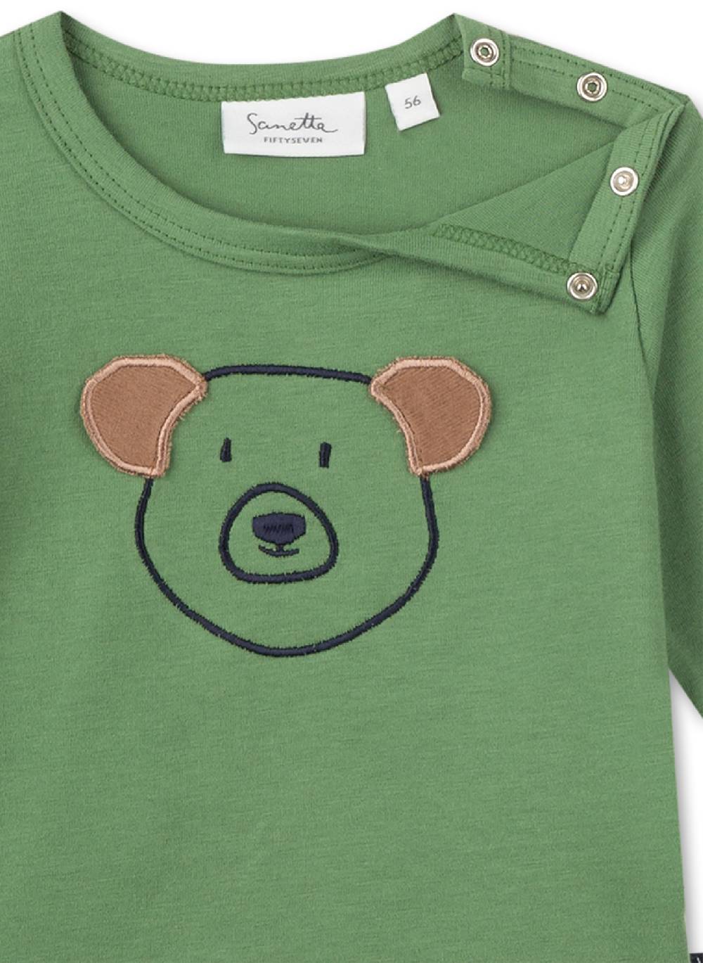 Sanetta Jungen-Shirt Langarm Grün