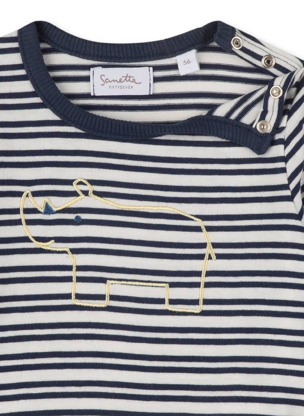 Sanetta Jungen-Shirt Langarm Off-White