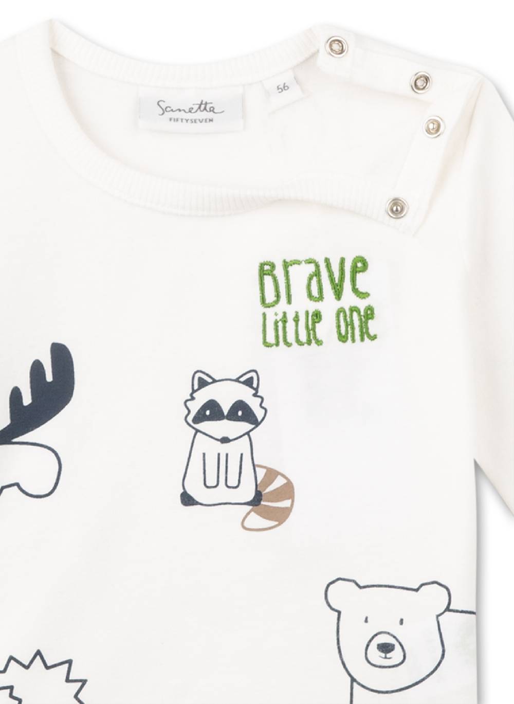 Sanetta Jungen-Shirt Langarm Off-White