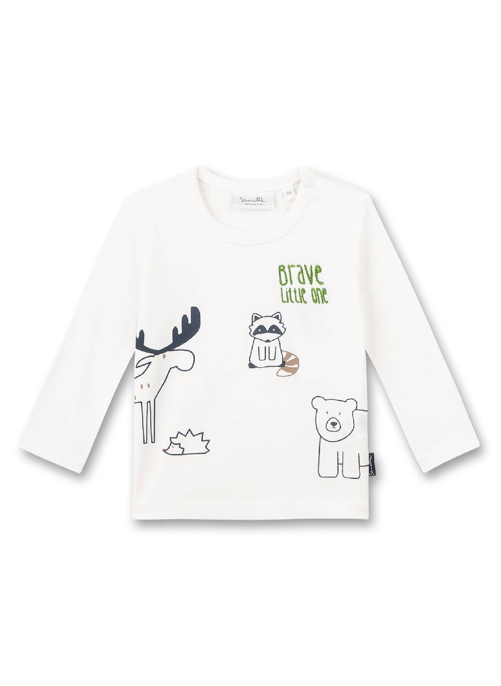 Sanetta Jungen-Shirt langarm Off-White