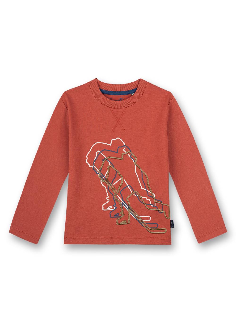 Sanetta Jungen-Shirt langarm Rot Ice Hockey