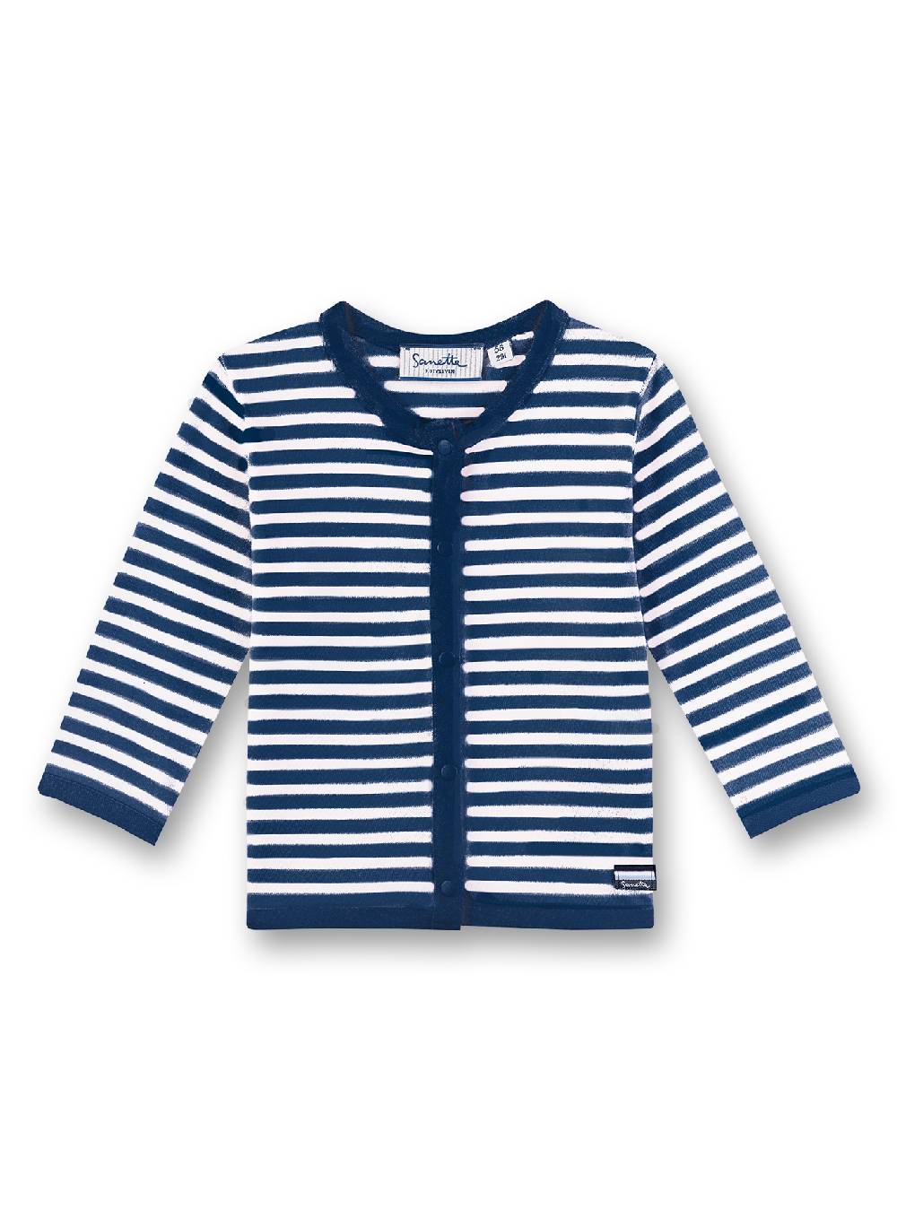Sanetta Jungen-Strickjacke Blau-geringelt