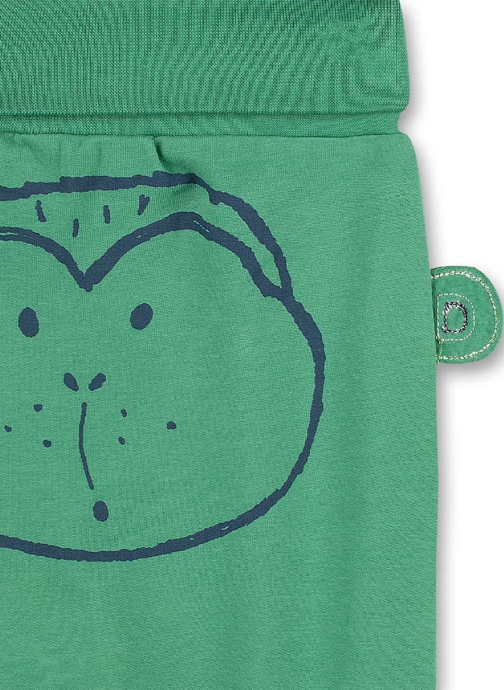Sanetta Jungen-Sweathose Grün Funky Monkey