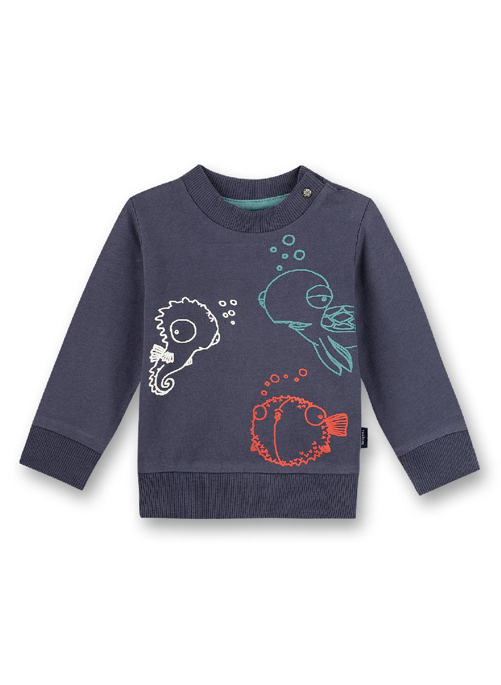 Sanetta Jungen-Sweathsirt Dunkelblau Ocean Friends