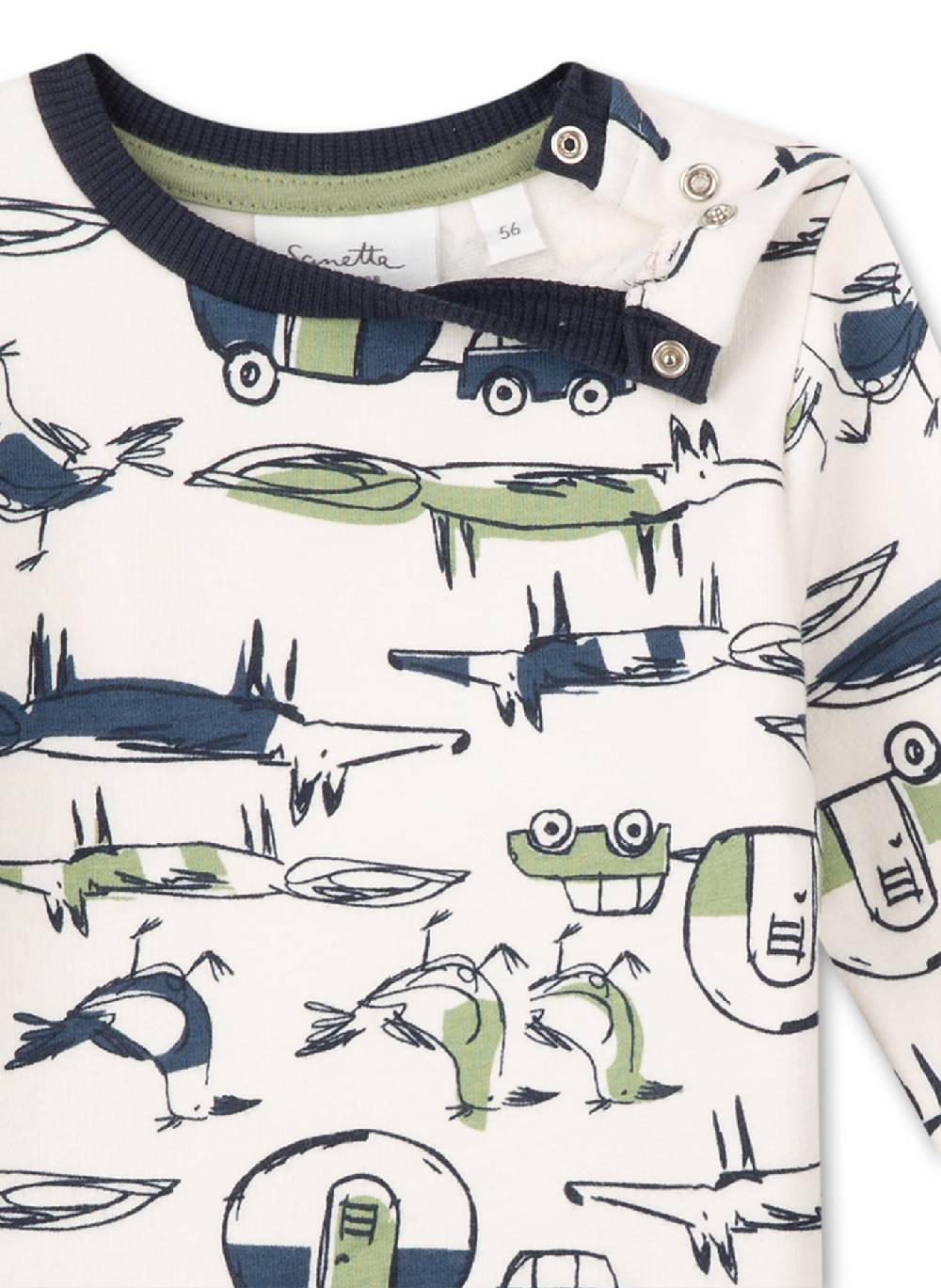 Sanetta Jungen-Sweathsirt Off-White