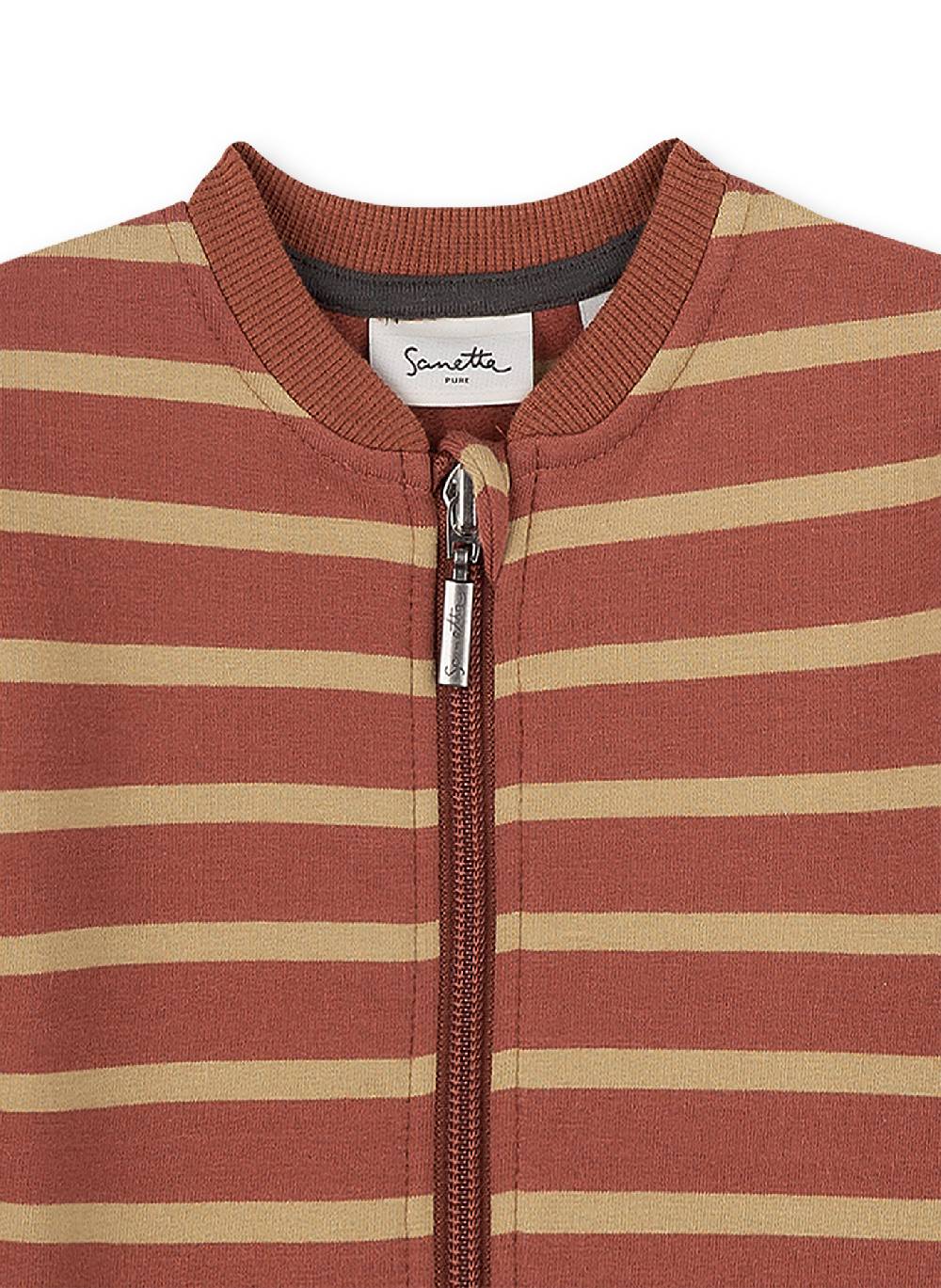 Sanetta Jungen-Sweatjacke Braun