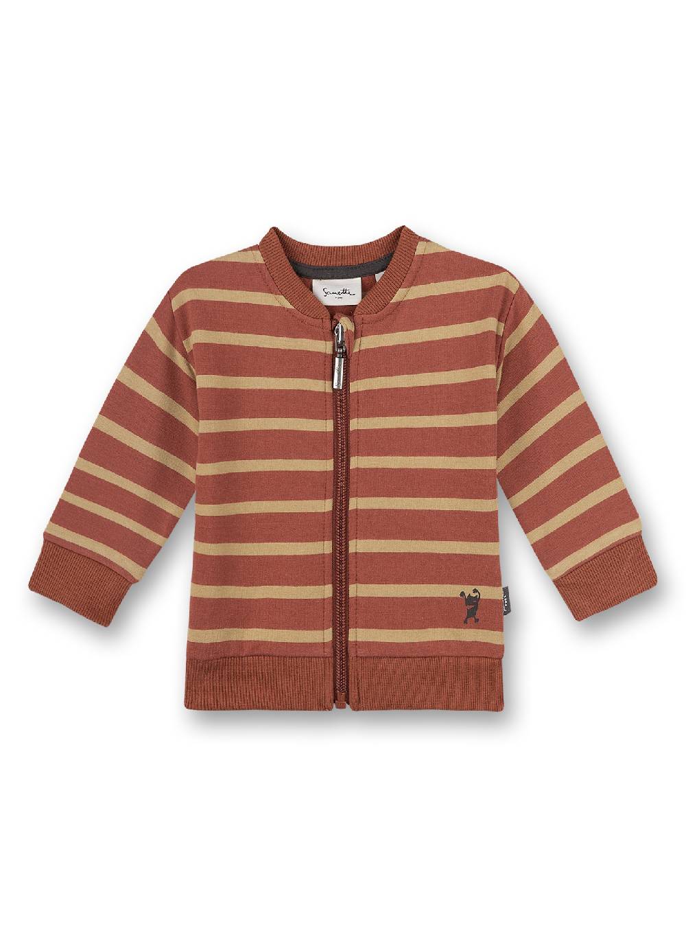 Sanetta Jungen-Sweatjacke Braun