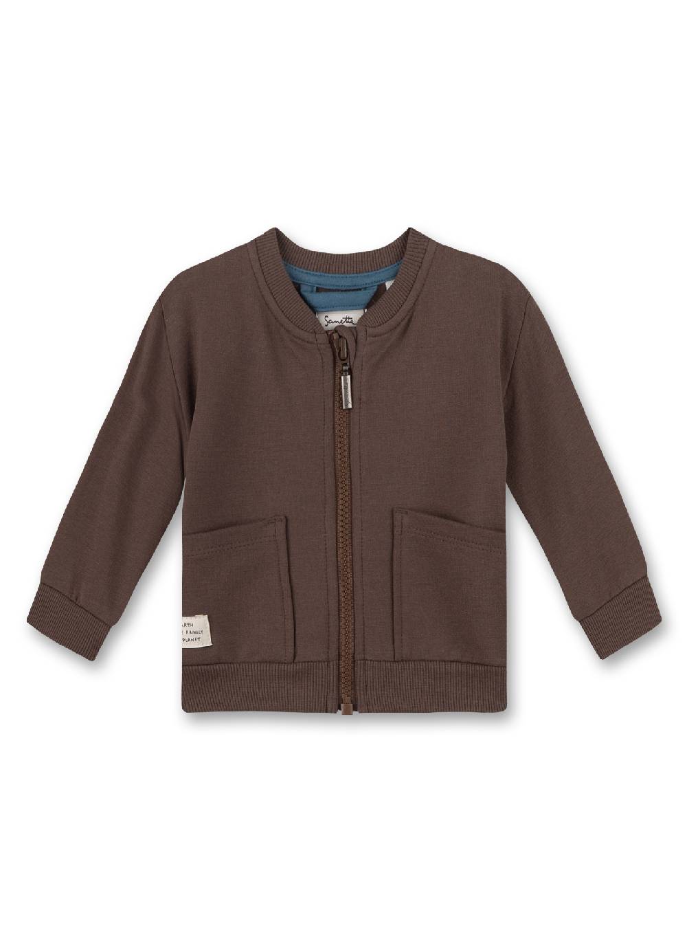 Sanetta Jungen-Sweatjacke Braun