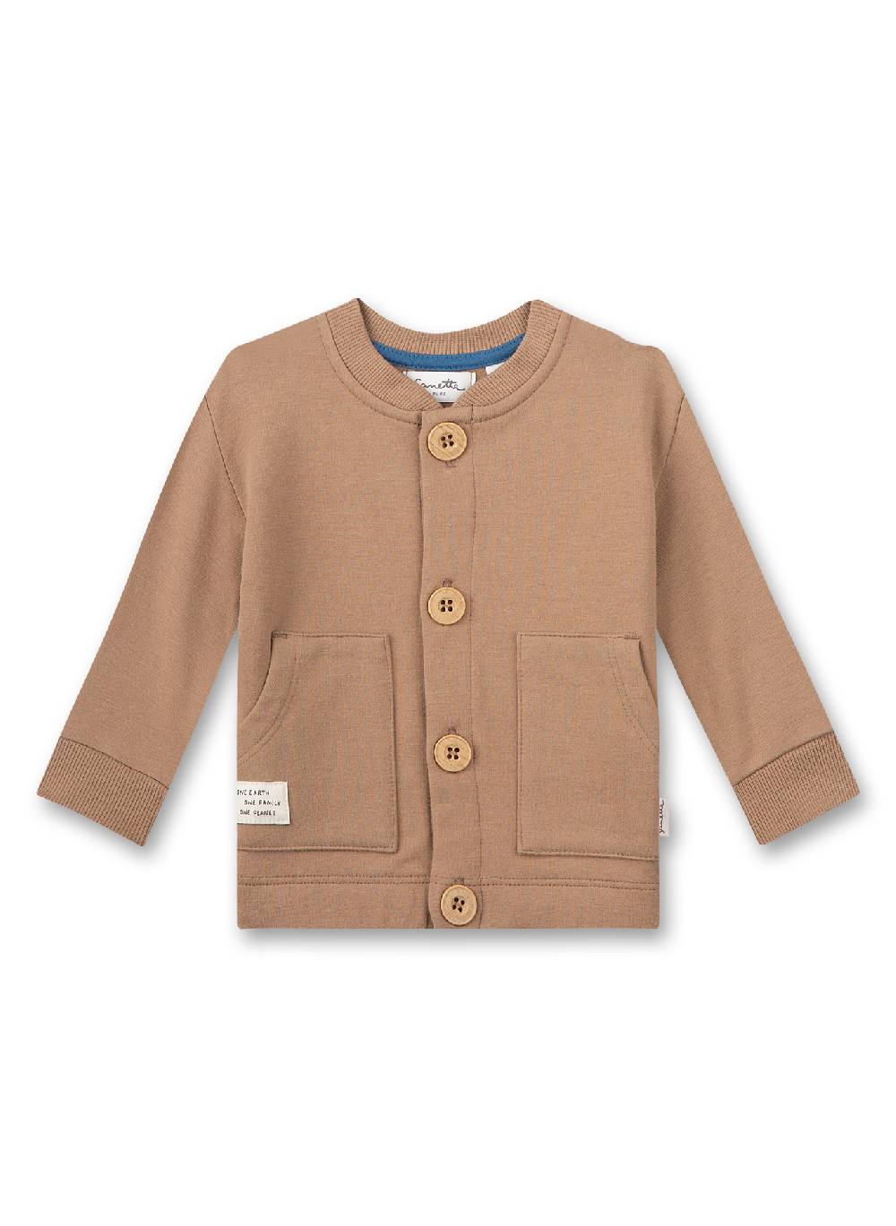 Sanetta Jungen-Sweatjacke Braun