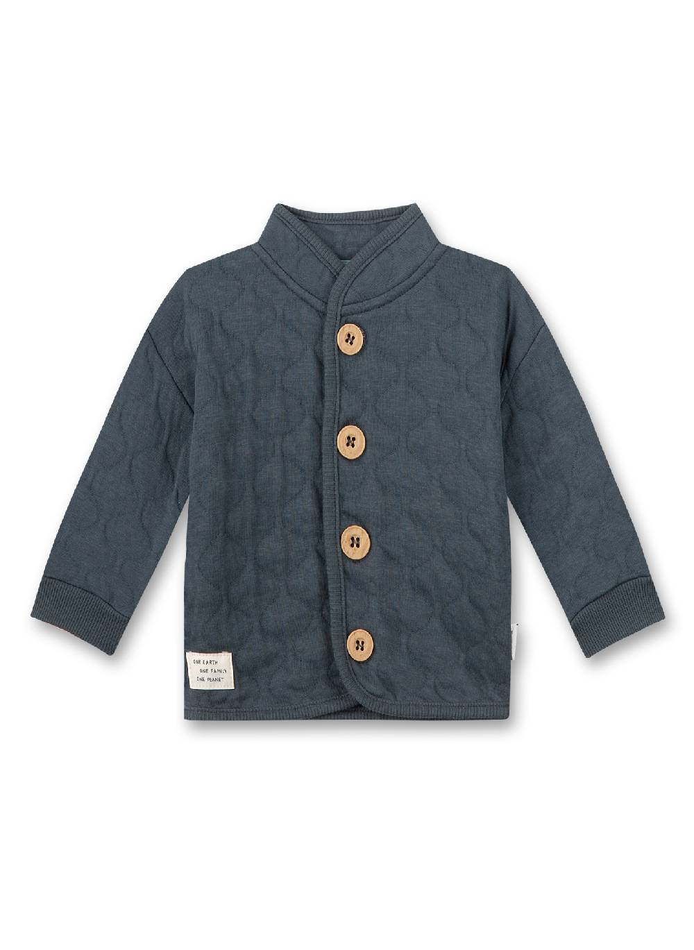 Sanetta Jungen-Sweatjacke Dunkelblau mit Steppung