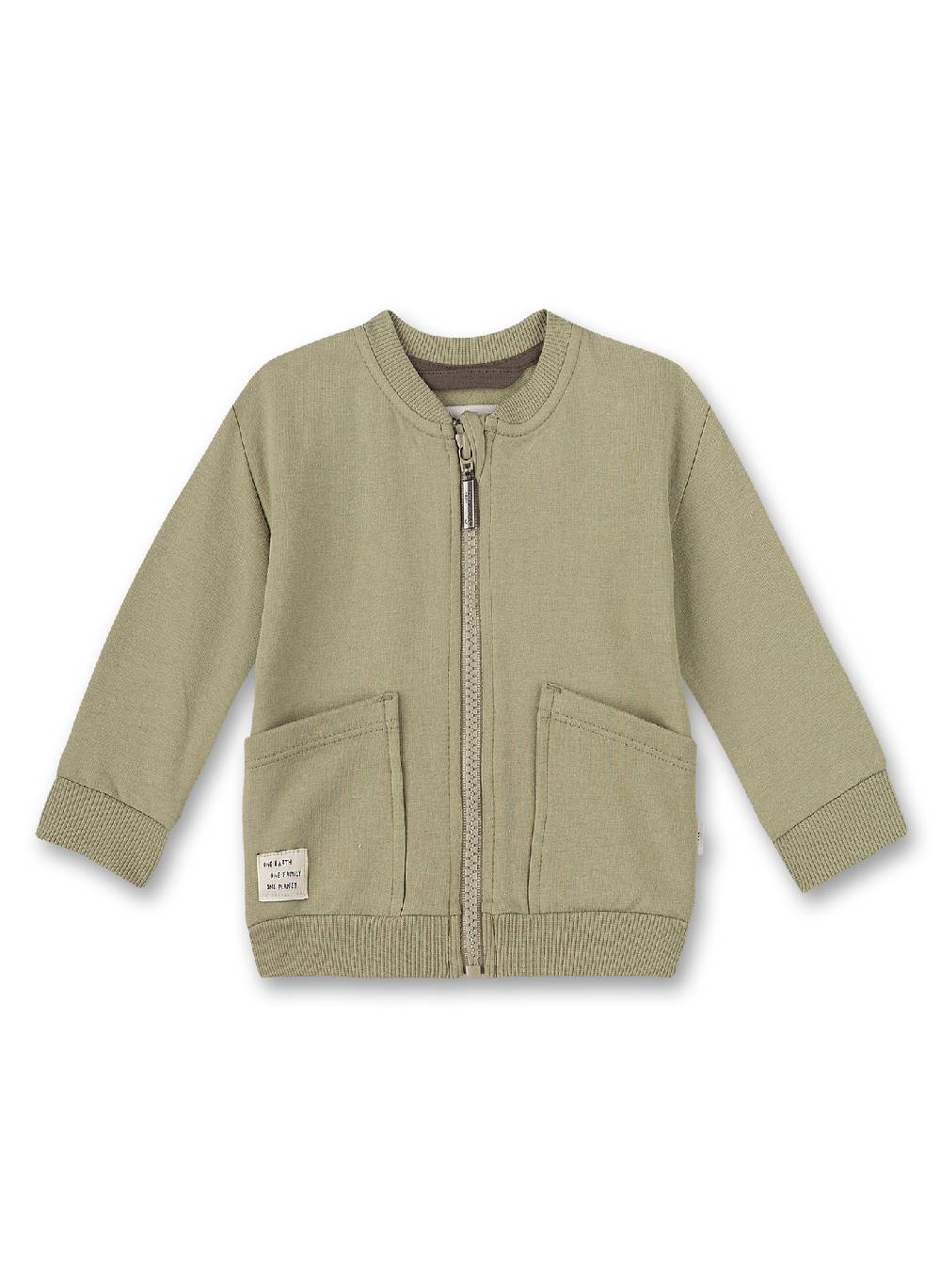 Sanetta Jungen-Sweatjacke Grün