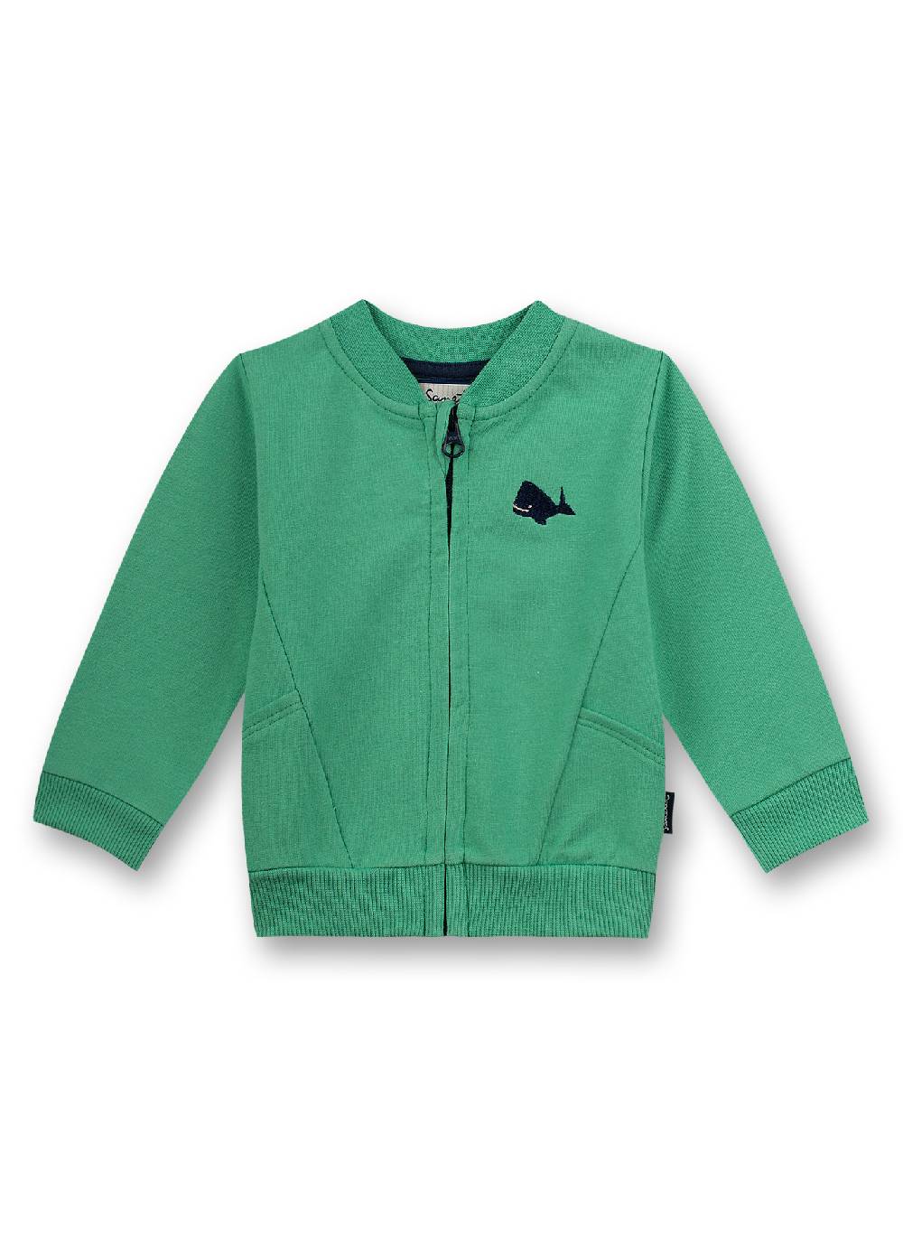 Sanetta Jungen-Sweatjacke Grün Little Whale