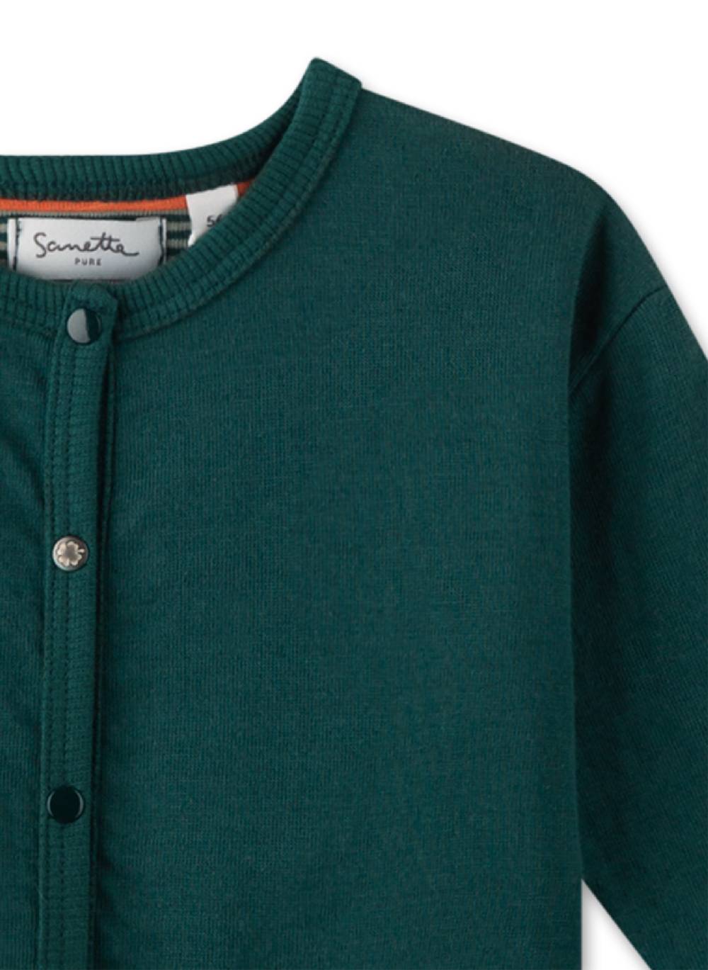 Sanetta Jungen-Sweatjacke Grün