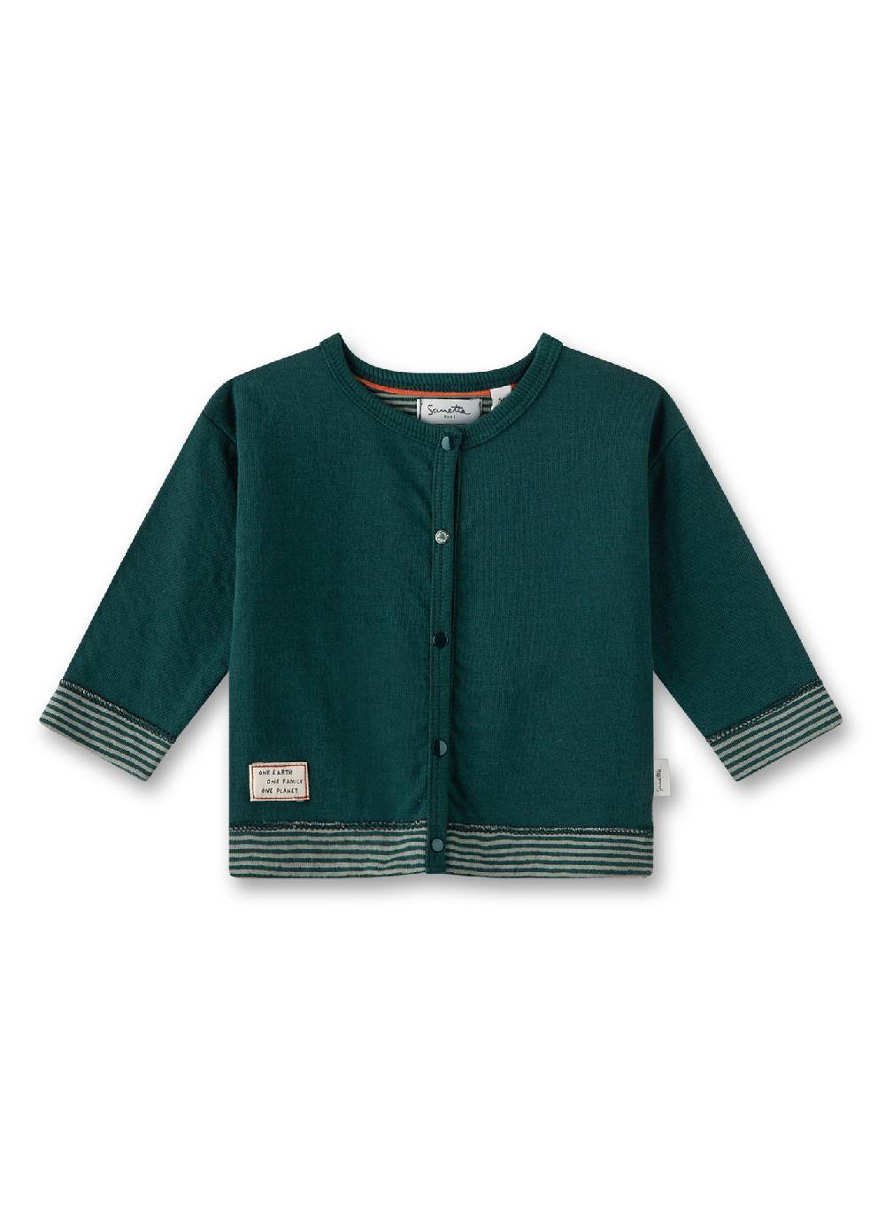 Sanetta Jungen-Sweatjacke Grün