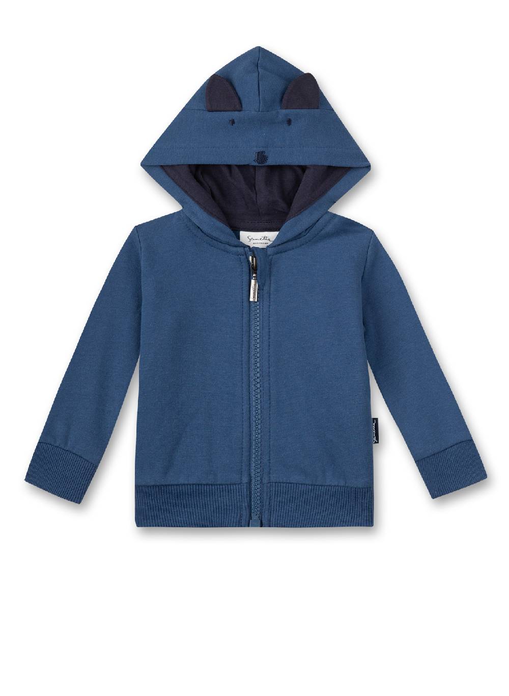 Sanetta Jungen-Sweatjacke mit Kapuze Blau