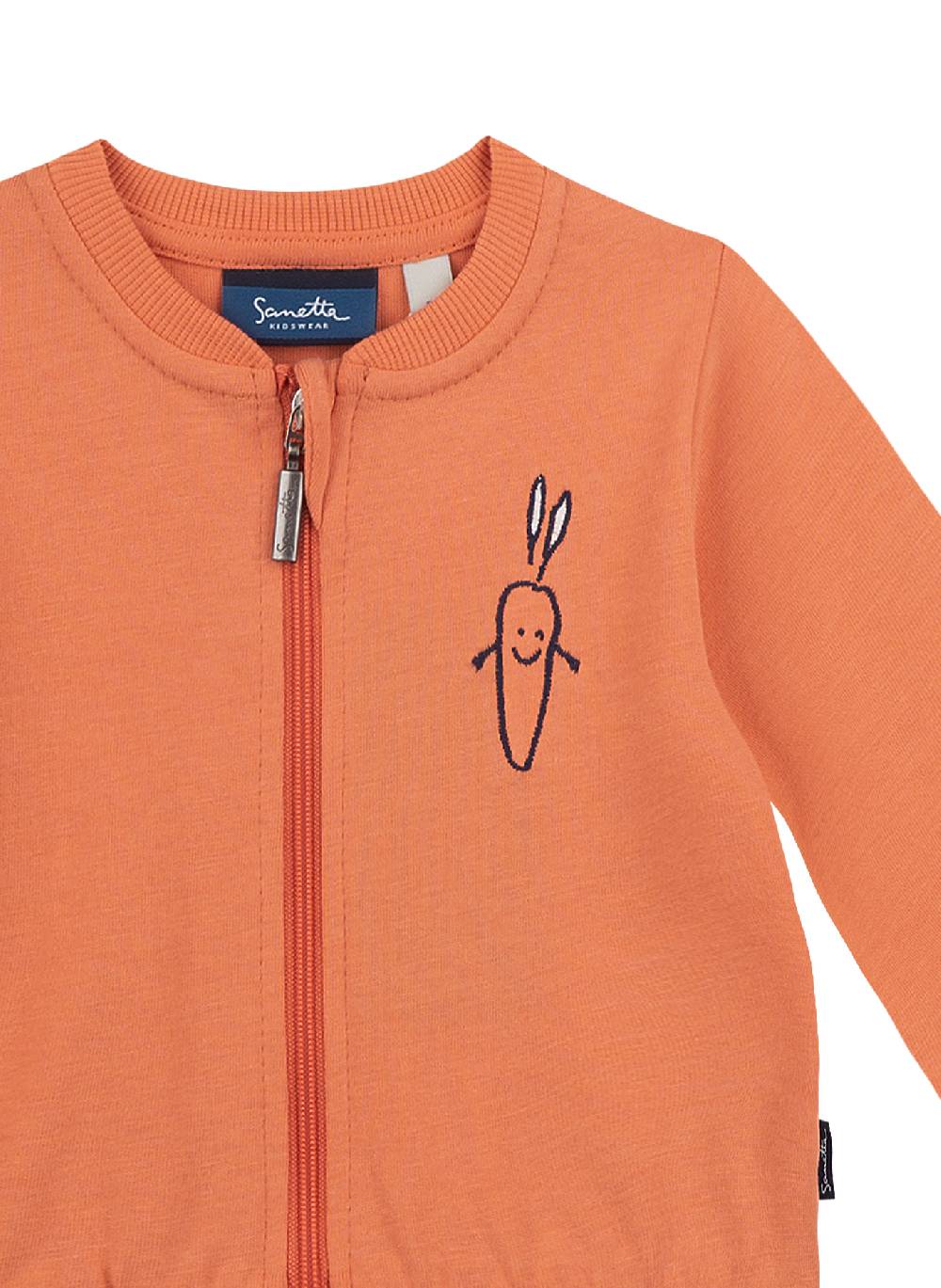 Sanetta Jungen-Sweatjacke Orange Green Friends