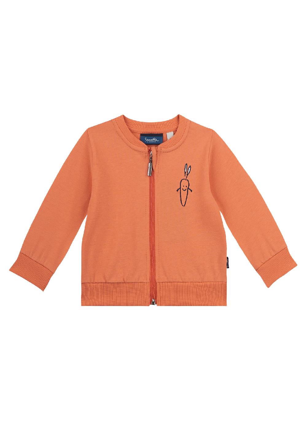 Sanetta Jungen-Sweatjacke Orange Green Friends