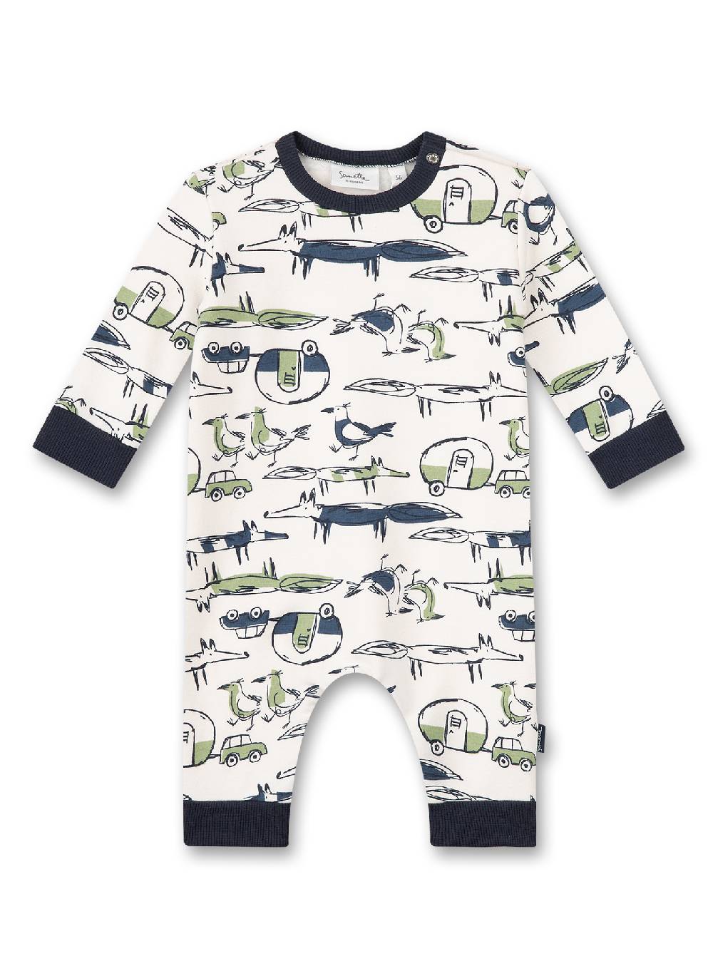 Sanetta Jungen-Sweatoverall Off-White