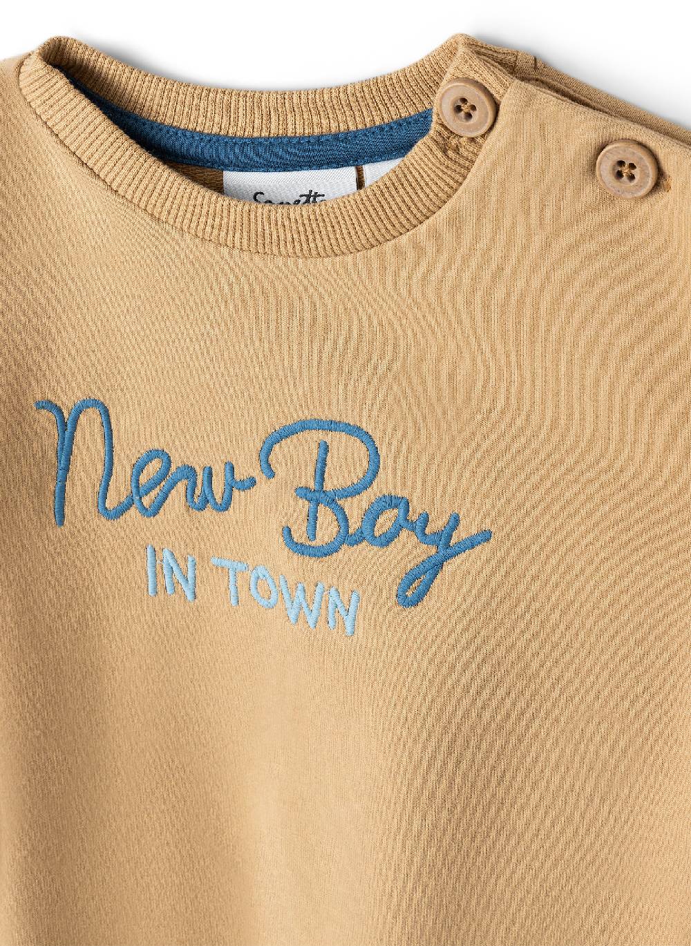 Sanetta Jungen-Sweatshirt Beige