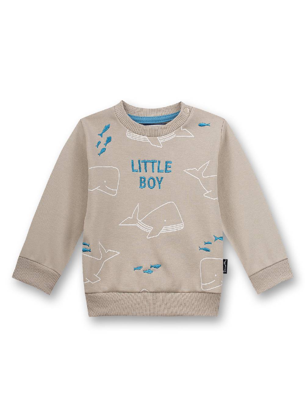 Sanetta Jungen-Sweatshirt Beige Little Whale