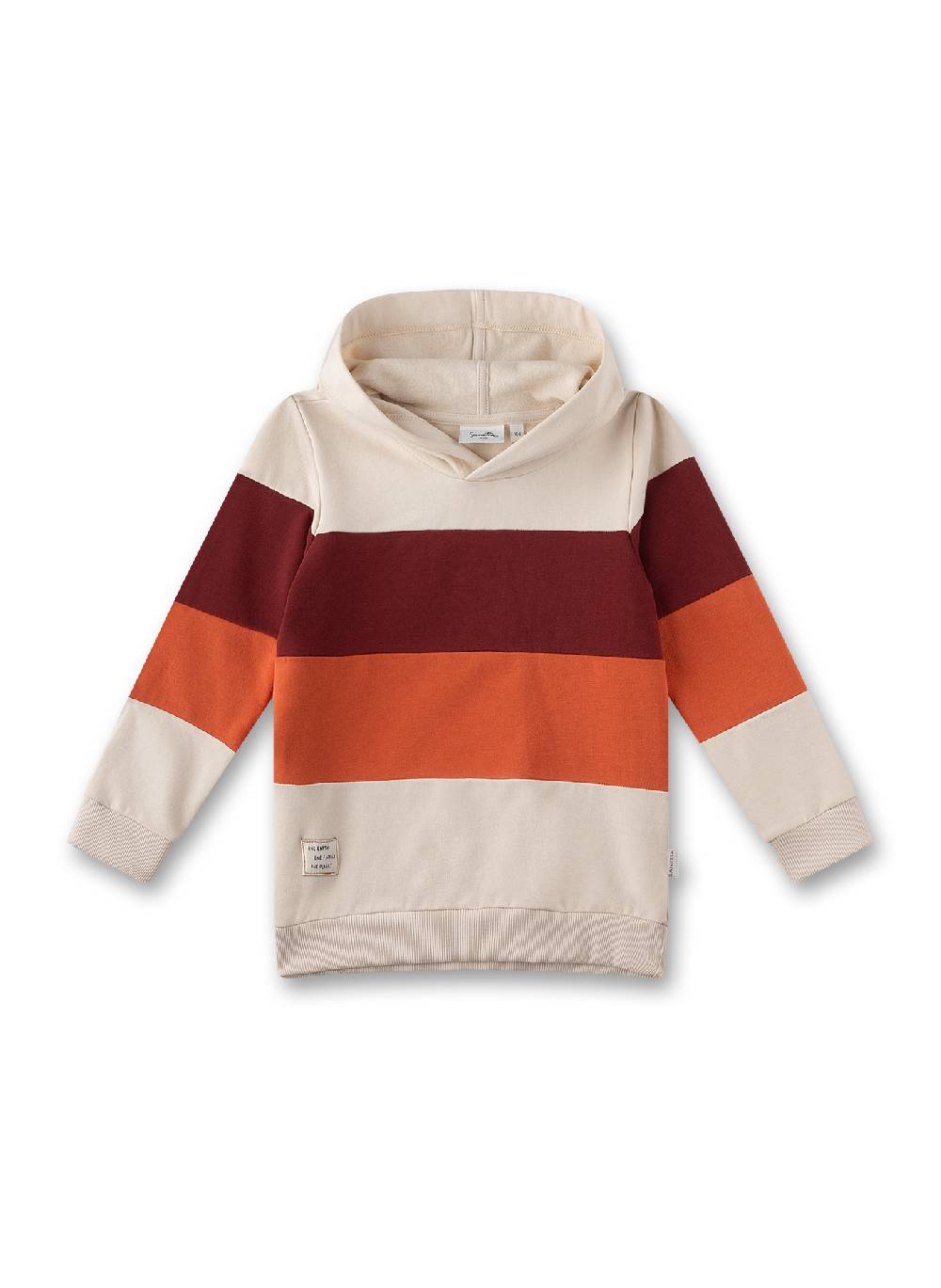 Sanetta Jungen-Sweatshirt Beige mit Kapuze