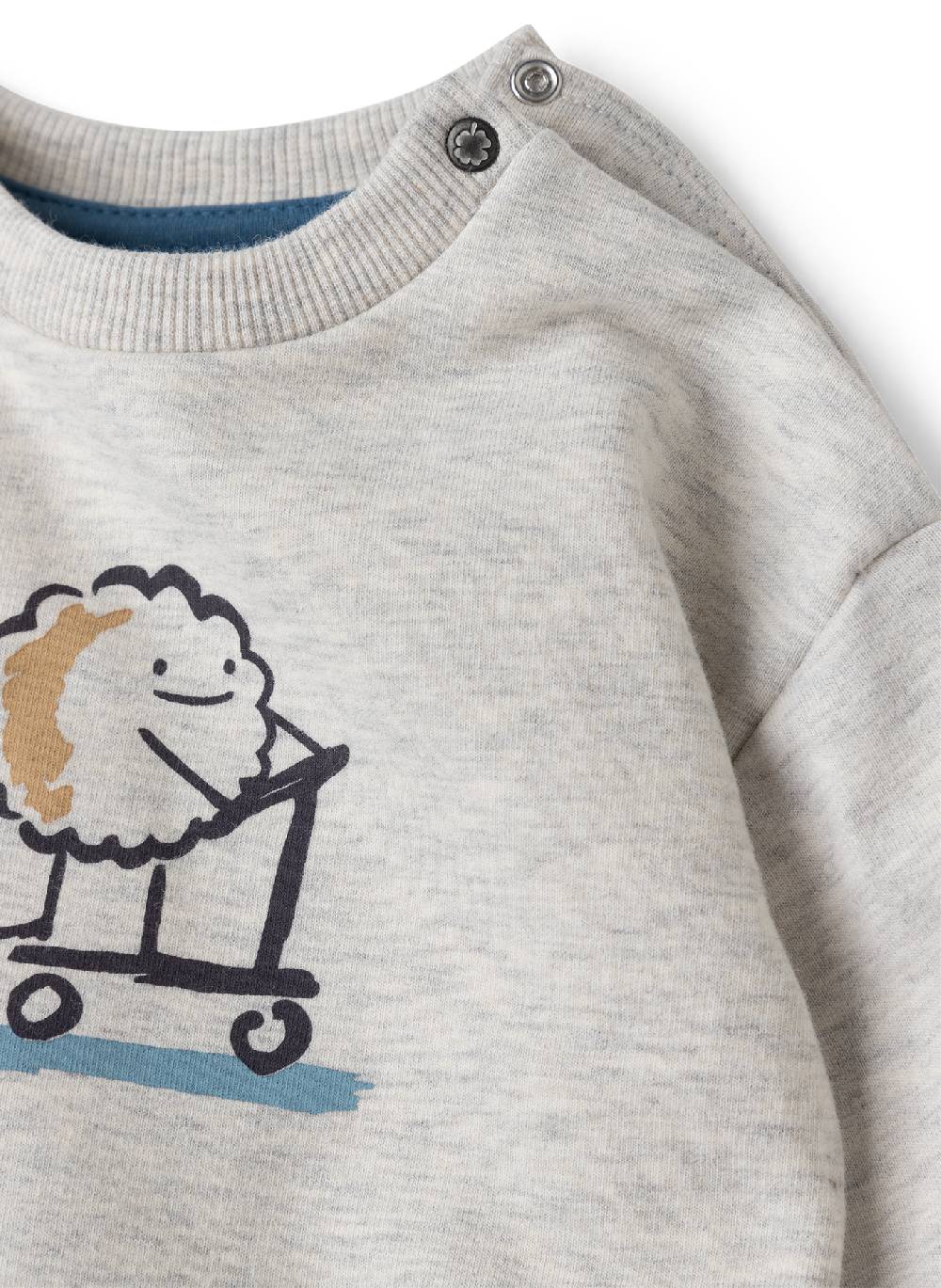 Sanetta Jungen-Sweatshirt Beigemelange