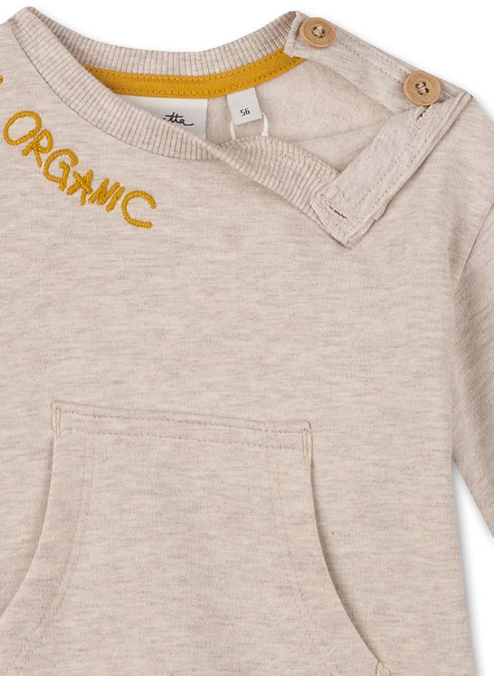 Sanetta Jungen-Sweatshirt Beigemelange