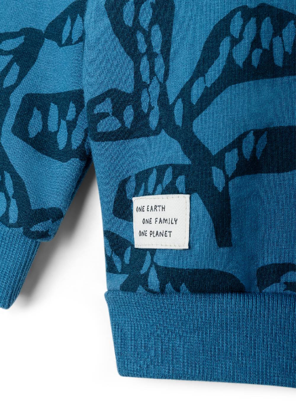 Sanetta Jungen-Sweatshirt Blau Mit Kapuze