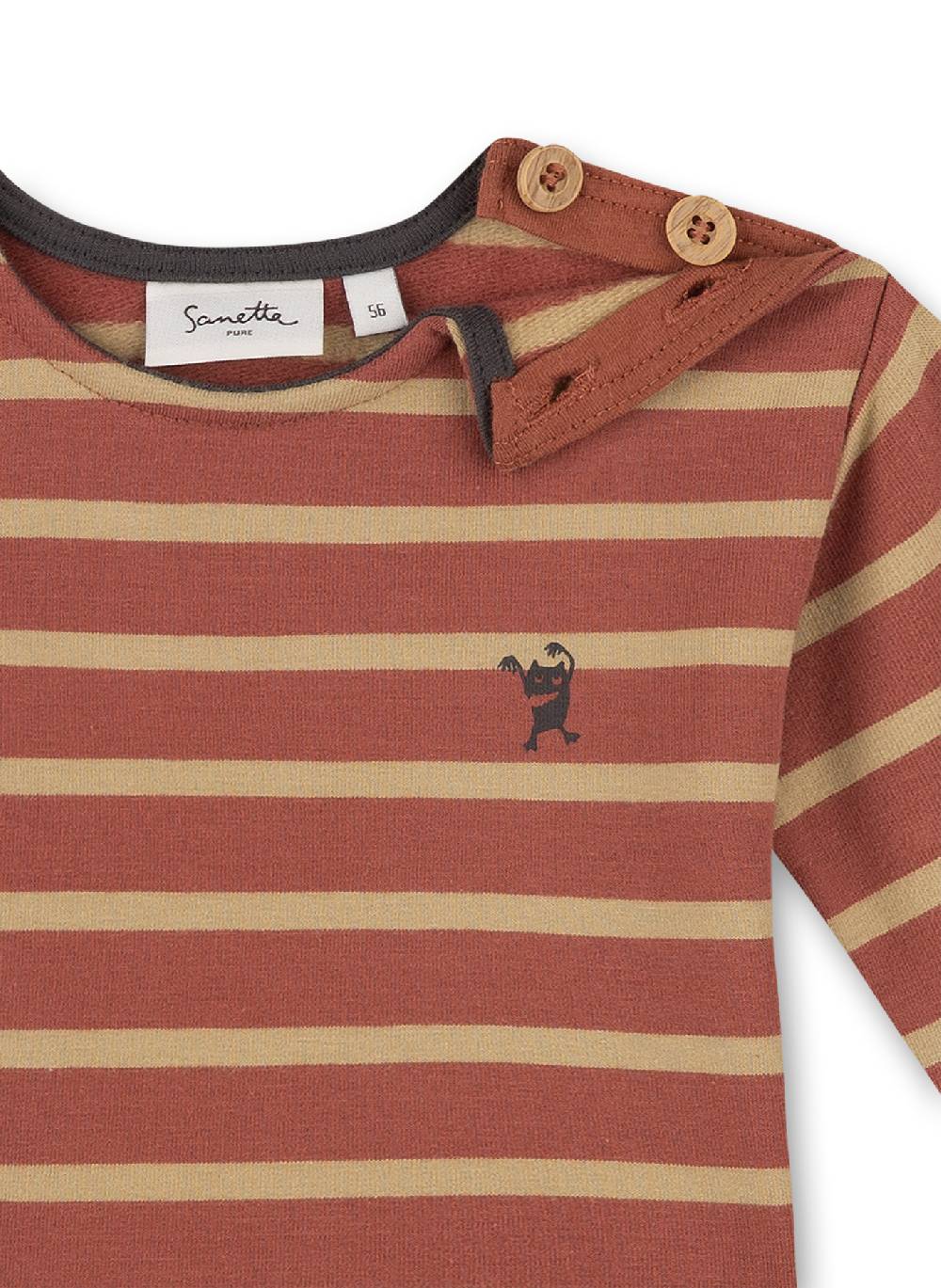 Sanetta Jungen-Sweatshirt Braun