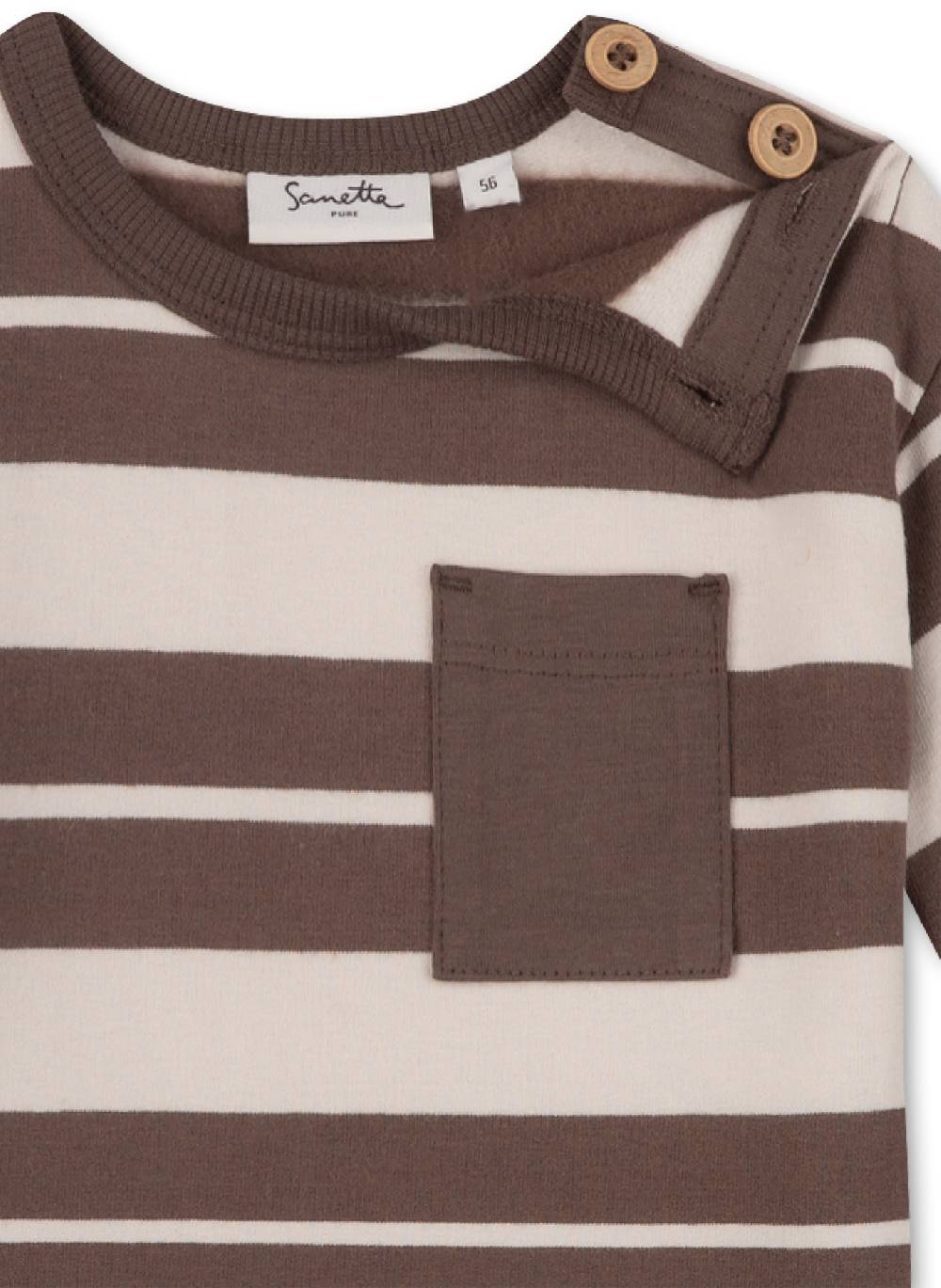 Sanetta Jungen-Sweatshirt Braun