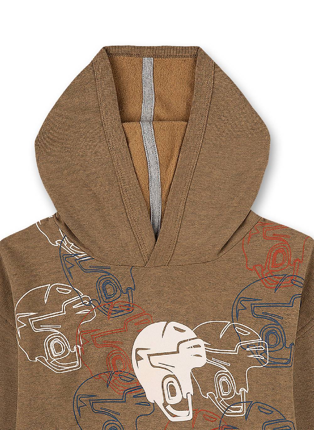 Sanetta Jungen-Sweatshirt Braun Ice Hockey