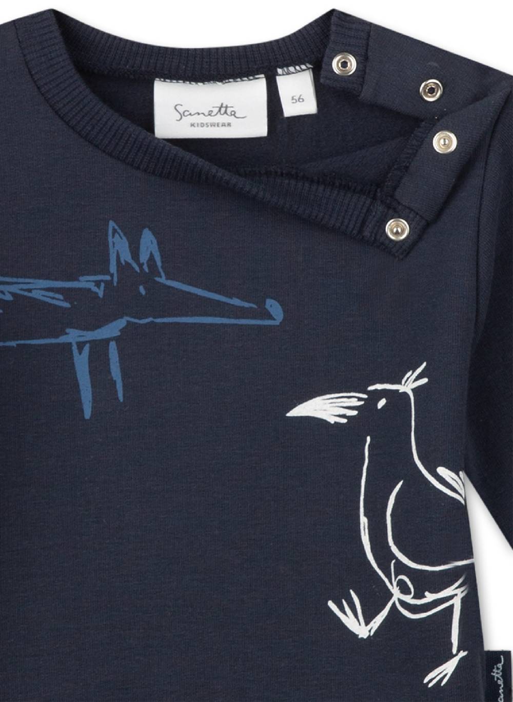 Sanetta Jungen-Sweatshirt Dunkelblau