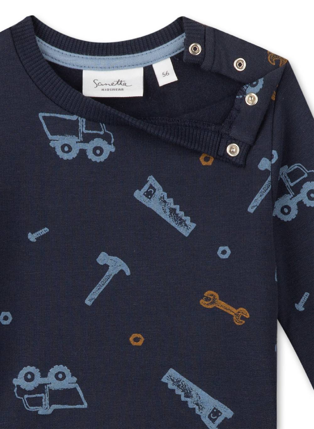 Sanetta Jungen-Sweatshirt Dunkelblau