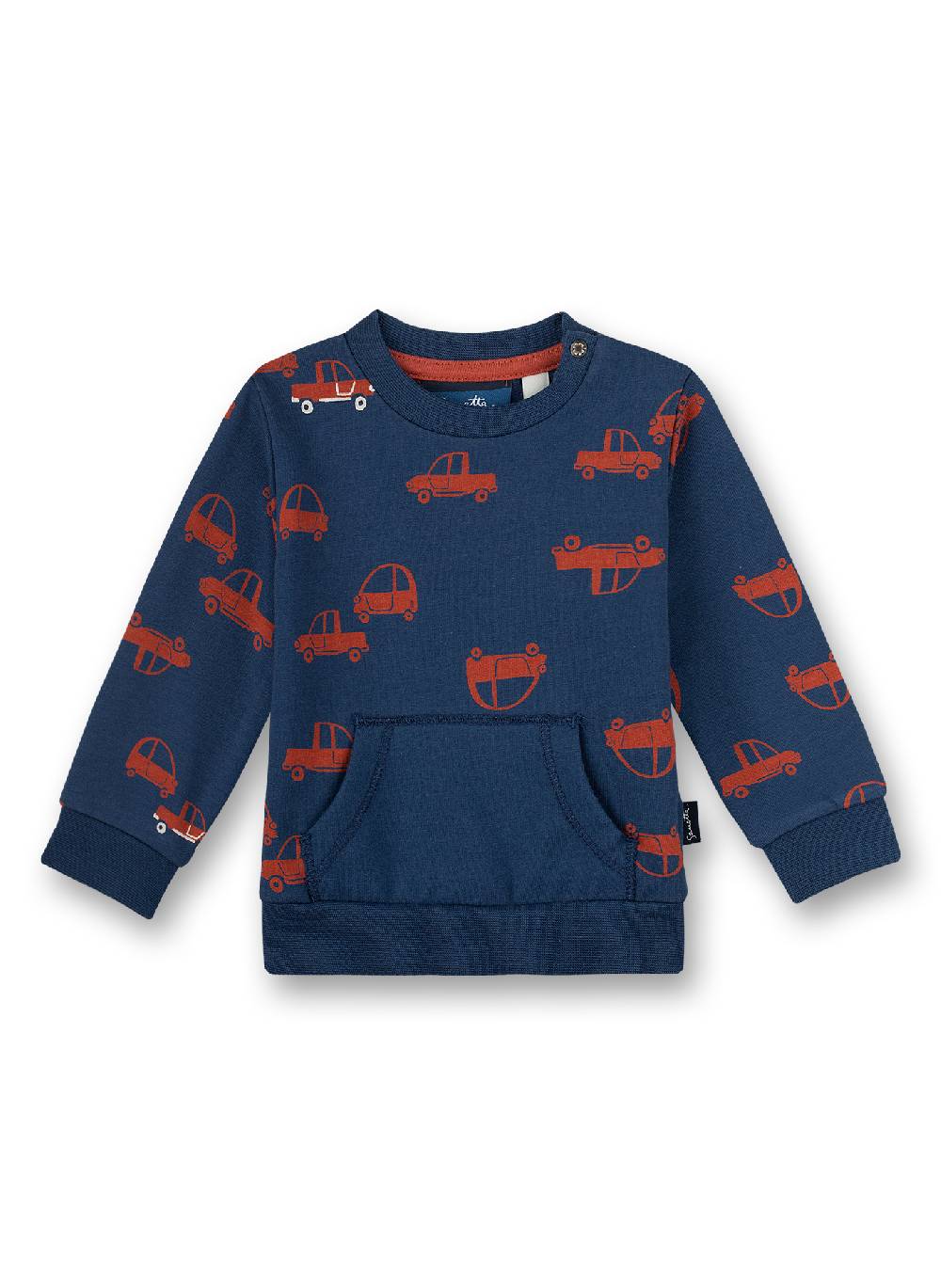 Sanetta Jungen-Sweatshirt Dunkelblau Little Car