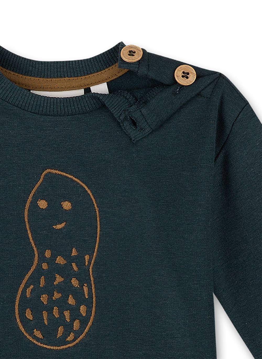 Sanetta Jungen-Sweatshirt Dunkelgrün