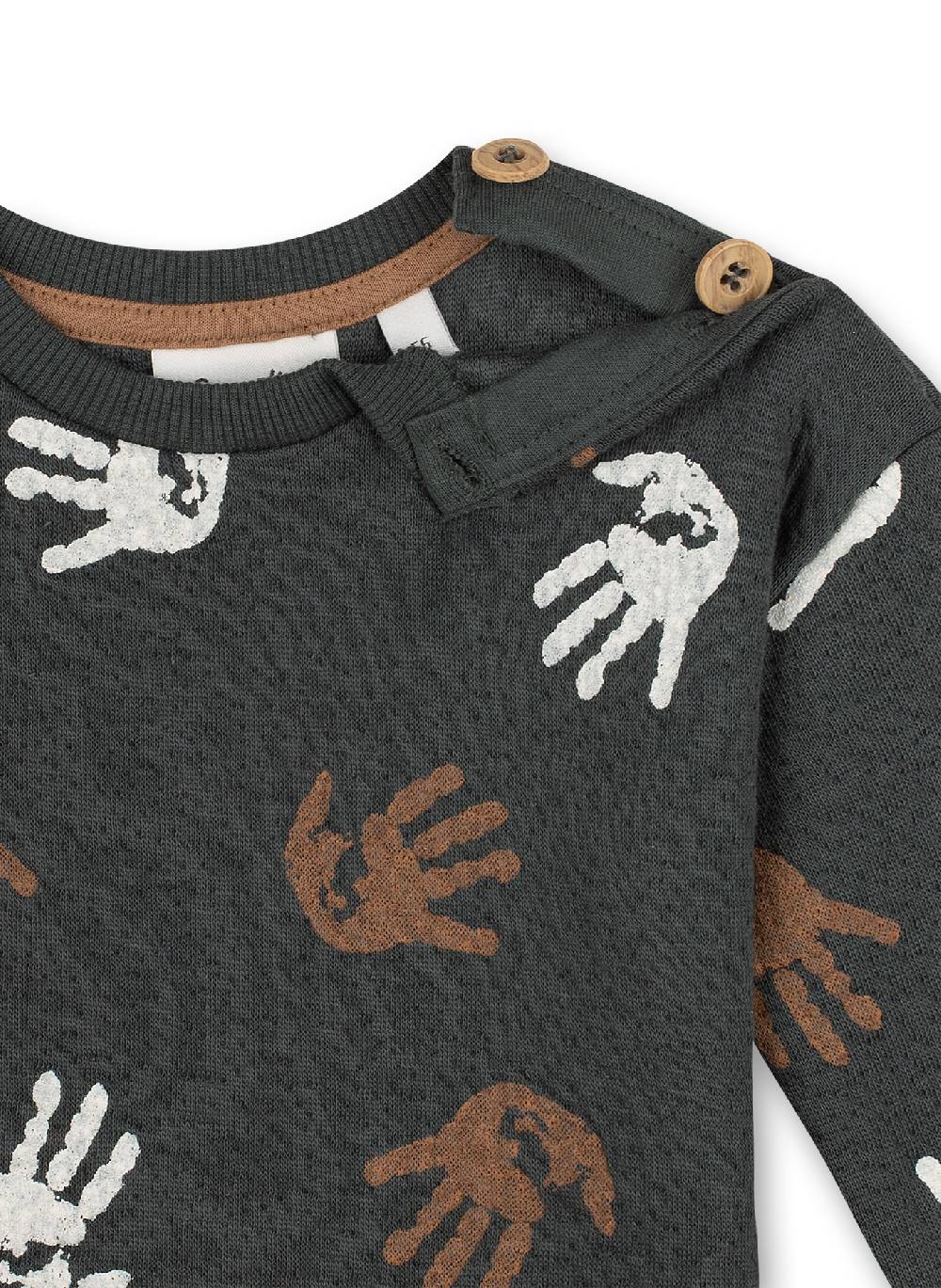 Sanetta Jungen-Sweatshirt Dunkelgrün