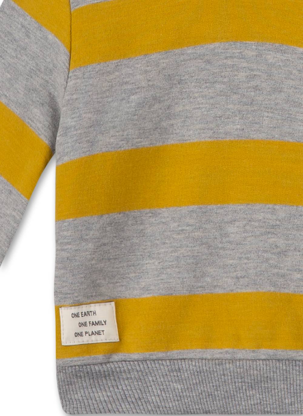 Sanetta Jungen-Sweatshirt Gelb Geringelt Turtle