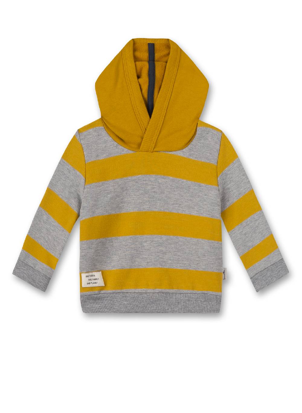 Sanetta Jungen-Sweatshirt Gelb geringelt Turtle