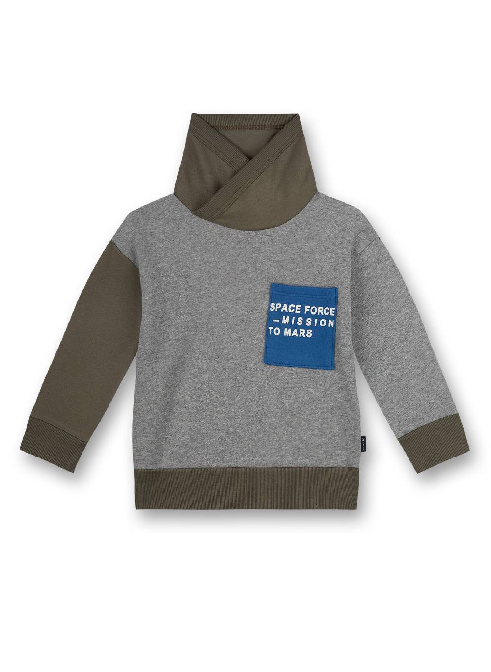 Sanetta Jungen-Sweatshirt Graumelane Galaxy Star