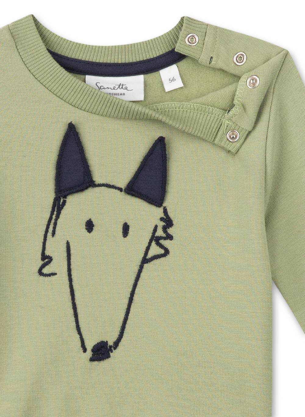 Sanetta Jungen-Sweatshirt Grün