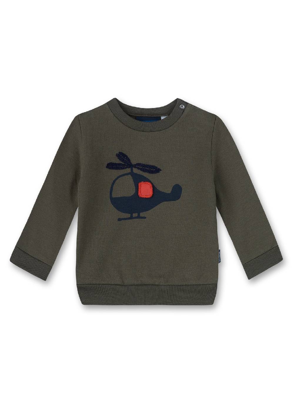 Sanetta Jungen-Sweatshirt Grün Let's fly