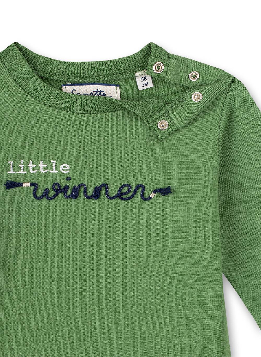 Sanetta Jungen-Sweatshirt Grün Lucky Winners